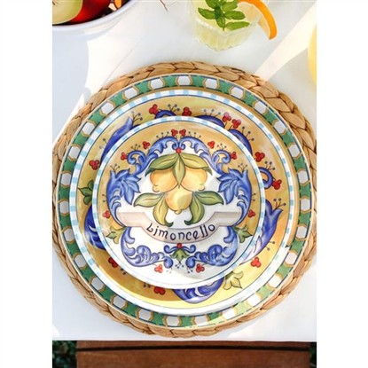 THE MIA LİMONCELLO SERVİS TABAĞI 6LI SET 26 CM LMN002 resmi