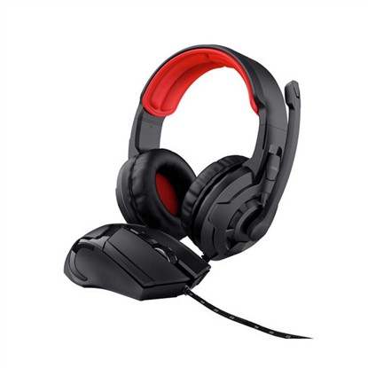TRUST  24761 2-IN-1 GAMING SET KULAKLIK + MOUSE - SİYAH resmi