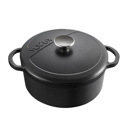 VOEUX ELEGANCE DÖKÜM TENCERE 24CM SİYAH 71002401 resmi