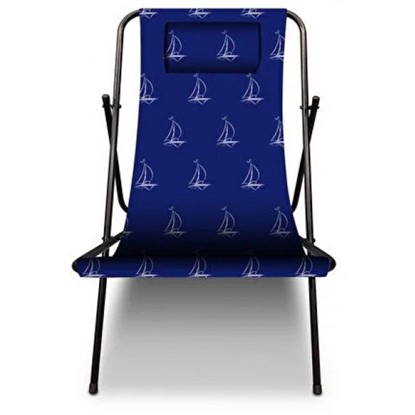 VOIT KATLANABİLİR / TAŞINABİLİR ŞEZLONG LACİVERT resmi