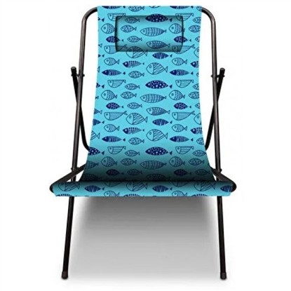 VOIT KATLANABİLİR / TAŞINABİLİR ŞEZLONG MAVİ resmi