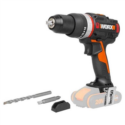 WORX WX-JCR 20VOLT/2.0AH LI-ION ÇİFT AKÜLÜ KÖMÜRSÜZ PROFESYONEL DARBELİ ŞARJLI MATKAP resmi