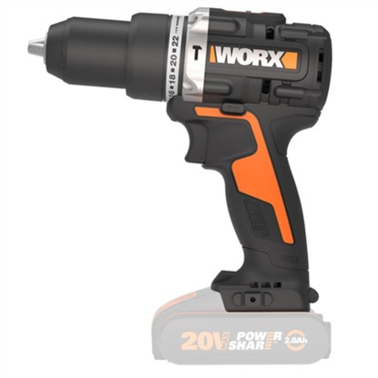 WORX WX352.9 20VOLT KÖMÜRSÜZ PROFESYONEL ŞARJLI DARBELİ MATKAP (AKÜ DAHİL DEĞİLDİR) resmi