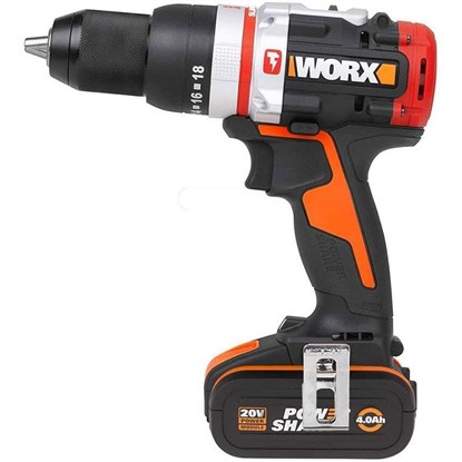 WORX WX354.4 20VOLT/4.0AH ÇİFT AKÜLÜ ŞARJLI DARBELİ MATKAP resmi
