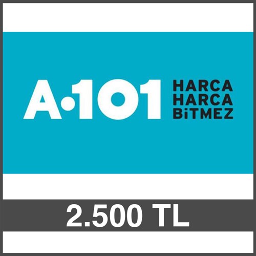 A101 HEDİYE ÇEKİ (2500 TL)-FİZİKİ resmi