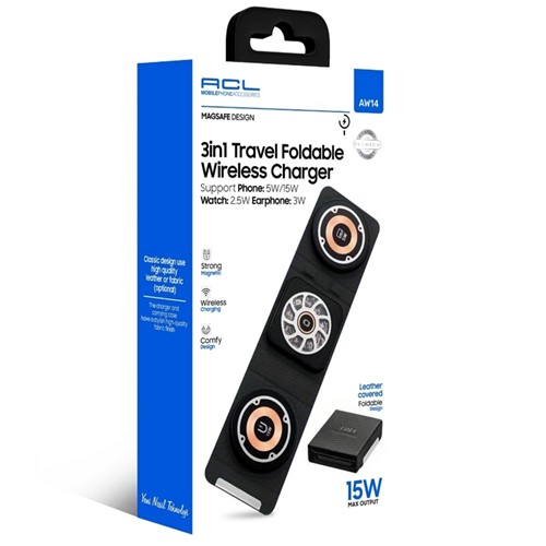 ACL KATLANABİLİR WIRELESS ŞARJ STANDI AW14 resmi