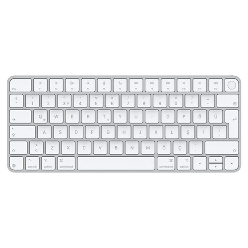 APPLE ÇİPLİ MAC MODELLERİ İÇİN TOUCH ID ÖZELLİKLİ MAGIC KEYBOARD (USB-C) - TÜRKÇE Q KLAVYE MXCK3TQ/A resmi