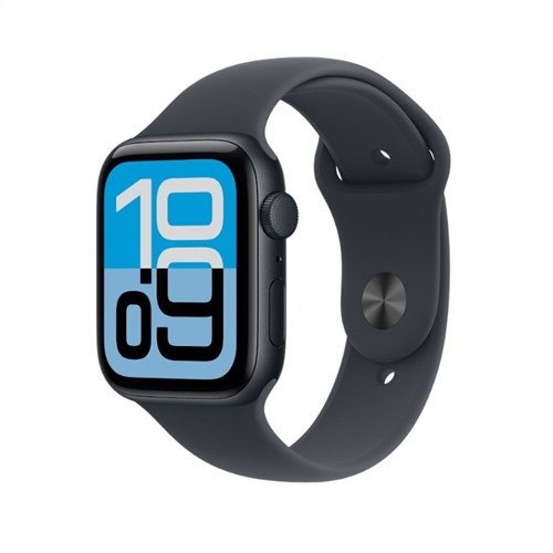 APPLE WATCH SE 3 GPS + CELLULAR 40MM GECE YARISI ALÜMİNYUM KASA VE GECE YARISI SPOR KORDON - S/M MEP94TU/A resmi
