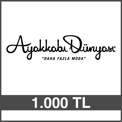 AYAKKABI DÜNYASI HEDİYE ÇEKİ (1000 TL)-DİJİTAL resmi