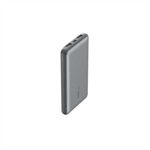 BELKIN 10K POWERBANK, USB-A & C 15W,SPACE GRAY resmi