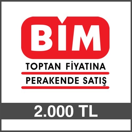 BİM HEDİYE ÇEKİ (2000 TL)-FİZİKİ resmi