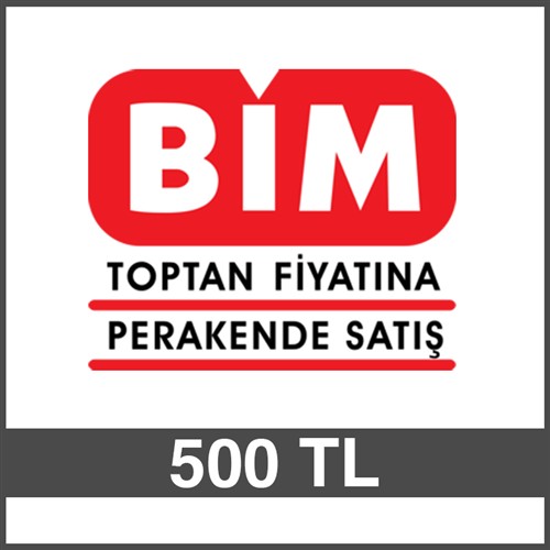 BİM HEDİYE ÇEKİ (500 TL)-DİJİTAL resmi
