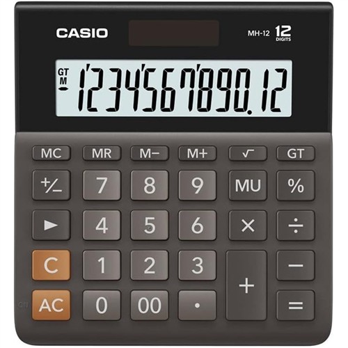 CASIO DH-12-BK-W-DP MASAÜSTÜ HESAP MAKİNESİ resmi