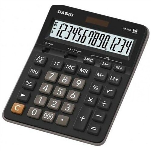 CASIO GX-14B-W-DC CASIO EKONONİK HESAP MAKİNESİ resmi