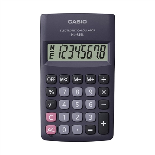 CASIO HL-815L-BK-W-DP MASAÜSTÜ HESAP MAKİNESİ resmi