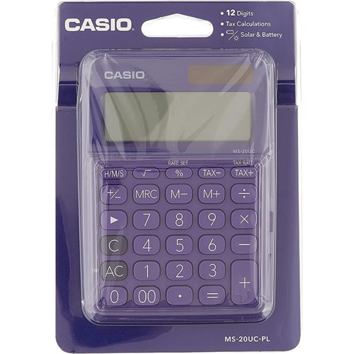 CASIO MS-20UC-PL-N-DC HESAP MAKİNESİ resmi