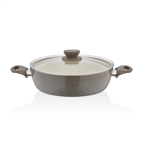 POLO CHEF PANAMERA GRANİT EZME BASIK TENCERE 30 CM. resmi