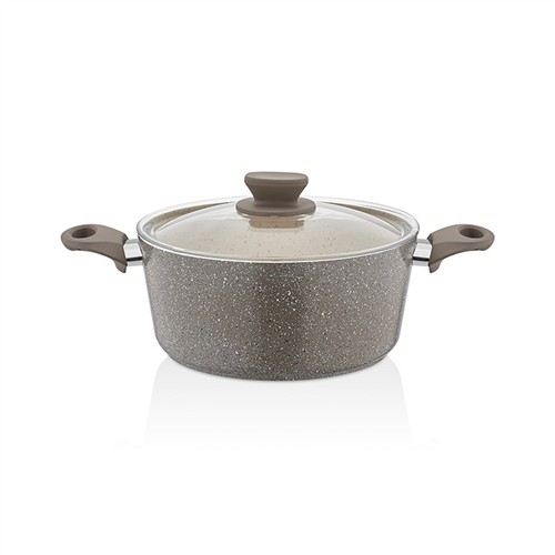 POLO CHEF PANAMERA GRANİT EZME DERİN TENCERE 20 CM. resmi