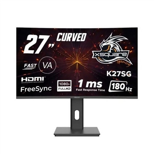 DEXIM K27SG 27" 180HZ 1MS (HDMI+DP) FREESYNC UYARLAMALI SENKRONİZASYON FULL HD KAVİSLİ OYUNCU PİVOT MONİTÖR DMT007 resmi