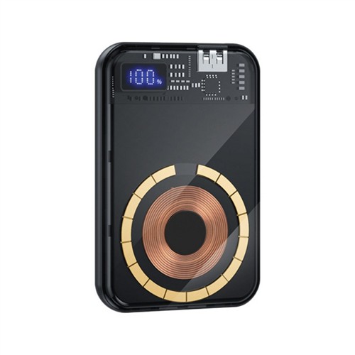 DEXIM S5 10.000MAH, ŞEFFAF MAGSAFE DİJİTAL GÖSTERGELİ POWERBANK DCA0061 resmi