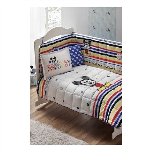 TAÇ DISNEY MICKEY SKECTH BABY TEK KİŞİLİK RANFORCE UYKU SETİ DESENLİ resmi