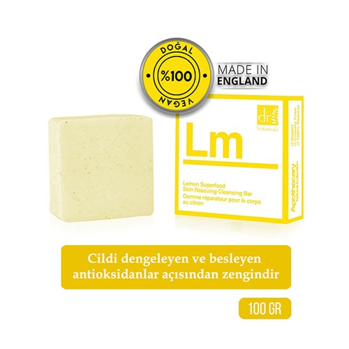 DR. BOTANICALS LİMONLU BESLEYİCİ DENGELEYİCİ SABUN 100 GR 637665741681 resmi