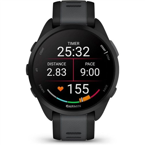 GARMIN 010-02863-20 FORERUNNER 165 SİYAH/SLATE GRİ AKILLI SAAT resmi