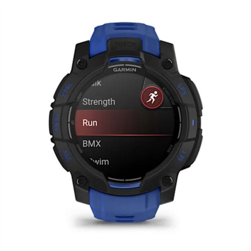 GARMIN INSTINCT 3 - 45 MM AMOLED SİYAH MAVİ AKILLI SAAT 010-02936-03 resmi