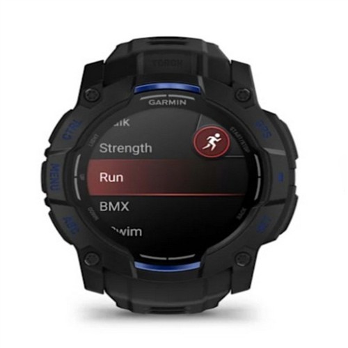 GARMIN INSTINCT 3 - 50 MM AMOLED SİYAH MAVİ AKILLI SAAT 010-03020-03 resmi