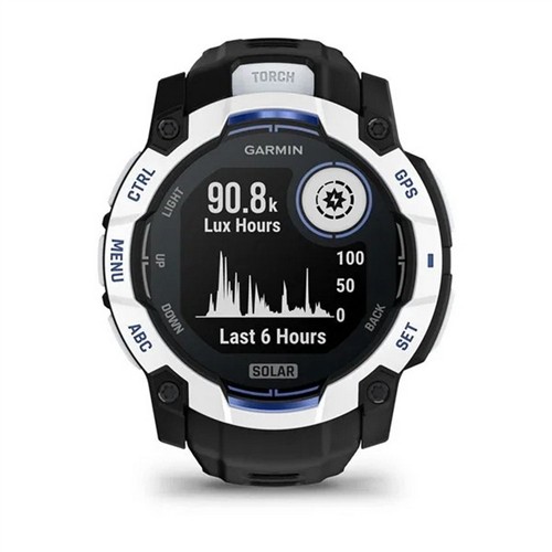 GARMIN INSTINCT 3 – 50 MM SOLAR SİYAH BEYAZ AKILLI SAAT 010-02935-03 resmi