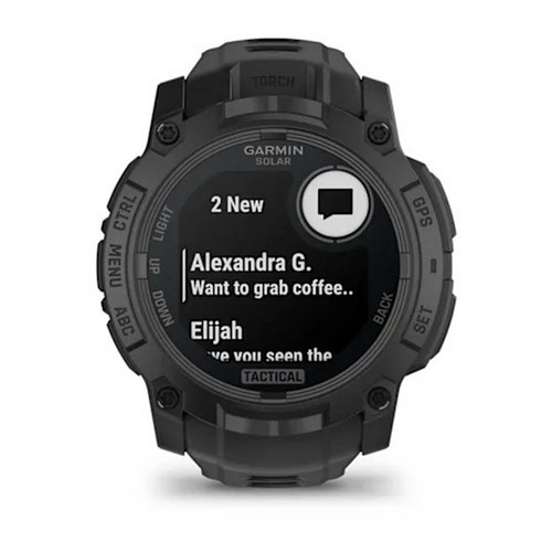 GARMIN INSTINCT 3 – 50 MM, SOLAR, TACTİCAL EDİTİON SİYAH AKILLI SAAT 010-02935-50 resmi