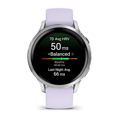 GARMIN VENU 4 - 41 MM - LAVANTA MAVİSİ SİLİKON KAYIŞLI AKILLI SAAT 010-03013-01 resmi