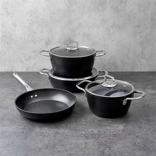 HİSAR LORENA 7 PARÇA TİTANYUM TENCERE SETİ 18020 resmi