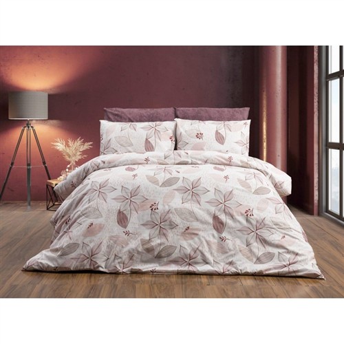 KEEP LONDON HOME SERIES NATURAL COTTON(DOĞAL PAMUK) TEK KİŞİLİK NEVRESİM TAKIMI-PUDRA KLHOME331 resmi