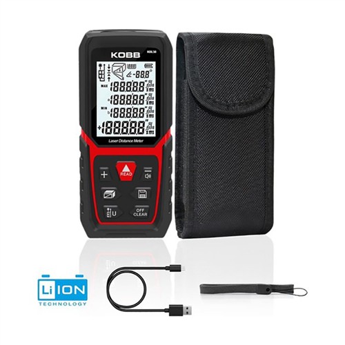 KOBB KBL50 50M PROFESYONEL LI-ION ŞARJLI LAZER METRE resmi