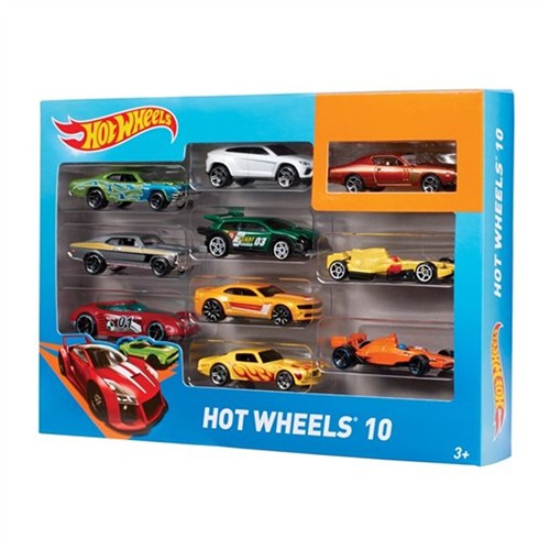 MATTEL MTL-54886 HOT WHEELS ARABA SETİ 10LU resmi