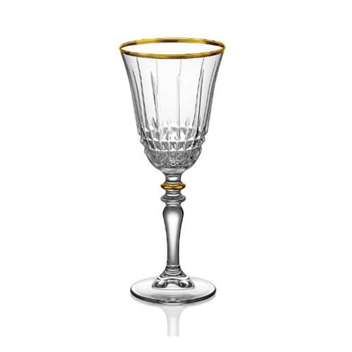 NOBLE LIFE ÇEŞME ALTIN 6'LI AYAKLI BARDAK SETİ N70649 resmi