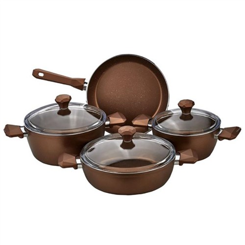 PIERRE CARDIN 7 PARÇA GRANİT TENCERE SETİ ROSE GOLD 1500023230 resmi