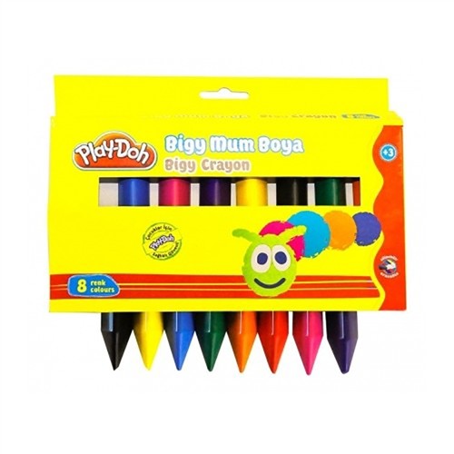 PLAY-DOH BIGY CRAYON 8 RENK PLAY-CR012 resmi