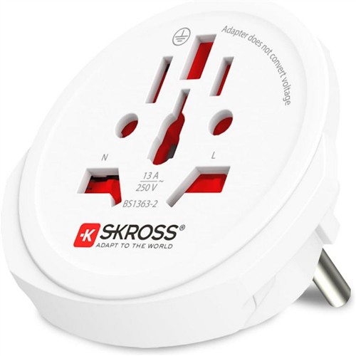 SKROSS SEYAHAT ADAPTÖRÜ BEYAZ SW.WORLD.TO.EUROPE2 resmi