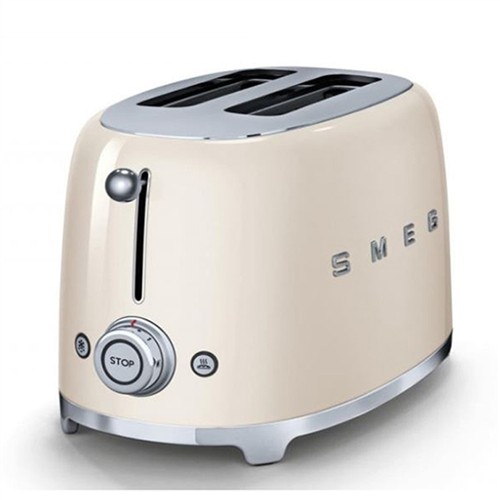SMEG TSF01CREU KREM 2X1 EKMEK KIZARTMA MAKİNESİ resmi