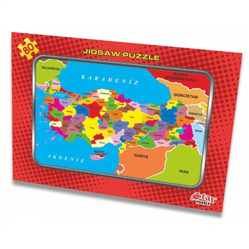 STAR TÜRKİYE HARİTA YAPBOZ BÜYÜK 30*40 1100059 resmi