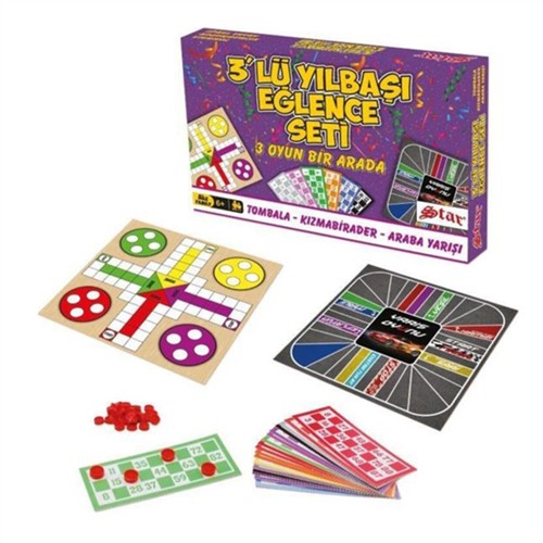 STAR ÜÇLÜ YILBAŞI EĞLENCE SETİ 1067321 resmi