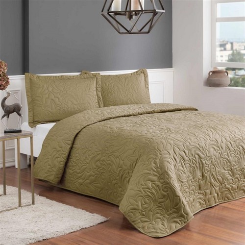 TAÇ GALA YATAK ÖRTÜSÜ SETİ, TEK KİŞİLİK, GOLD 1500202497002 resmi