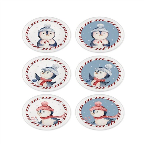 THE MIA PENGUIN ÇEREZLİK 6 PARÇA 10 CM NEW018 resmi