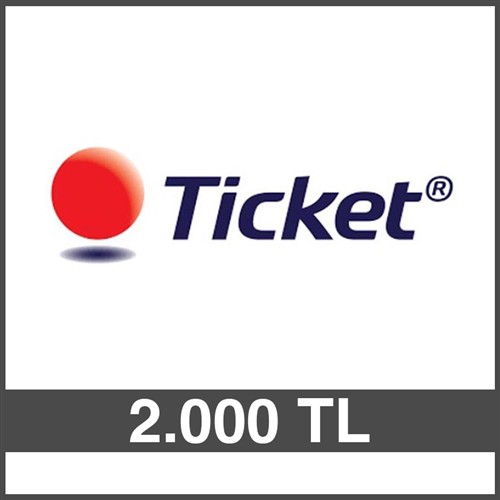 TİCKET MARKET HEDİYE ÇEKİ (2000 TL)-DİJİTAL resmi