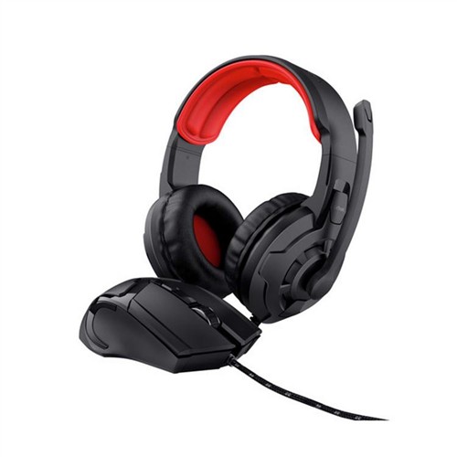 TRUST  24761 2-IN-1 GAMING SET KULAKLIK + MOUSE - SİYAH resmi