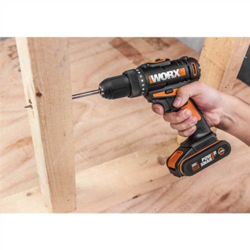 WORX WX108 20VOLT/2.0AH. LI-ION ÇİFT AKÜLÜ PROFESYONEL ŞARJLI MATKAP resmi