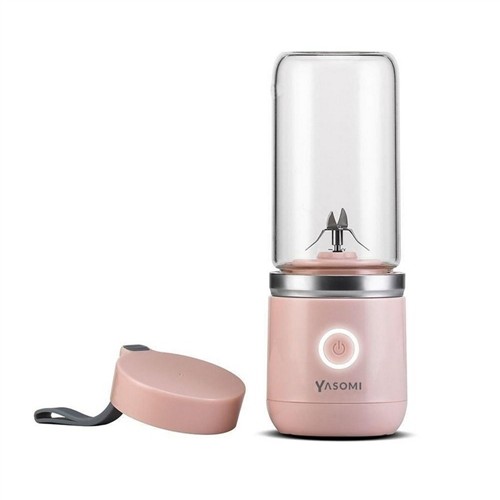 YASOMI TAŞINABİLİR KABLOSUZ ŞARJLI CAM BLENDER PEMBE GN-A04-P resmi