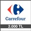 CARREFOUR HEDİYE ÇEKİ (2000 TL)-DİJİTAL resmi